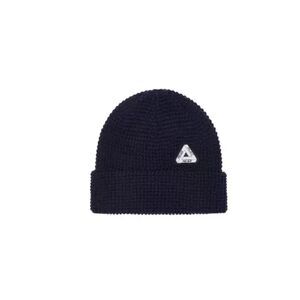 Palace Skateboards Sofar Waffle Beanie Navy FW23 Tri-Ferg Knit Acrylic